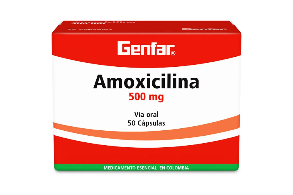 Amoxicilina Genfar 500 mg cápsulas x 50