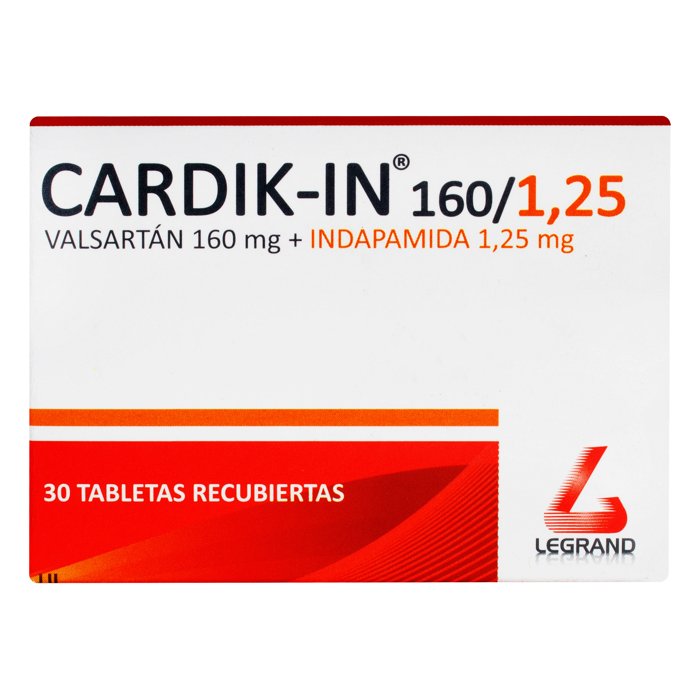 Cardik-IN 160/1,25 mg x 30 tabletas