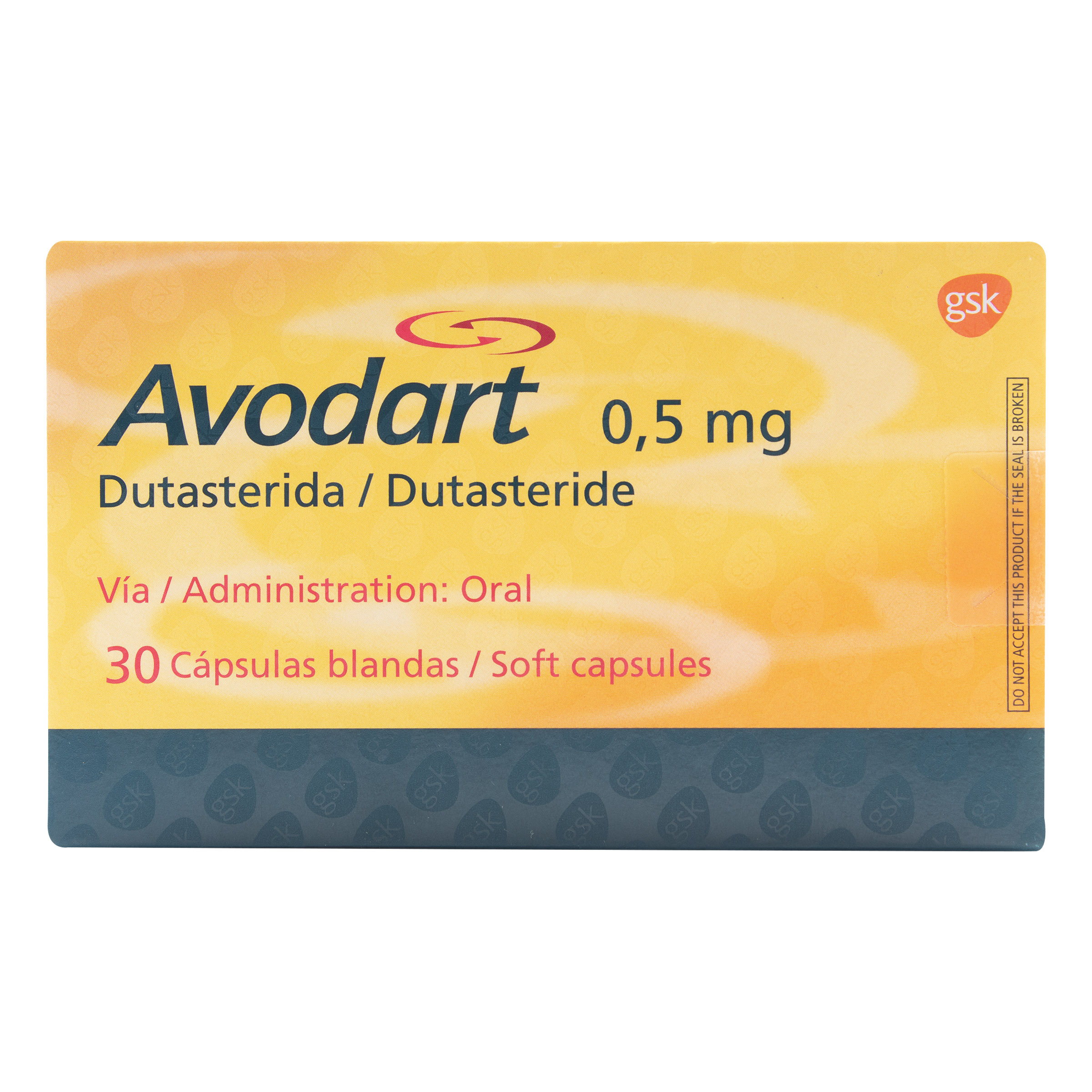Avodart 0,5 mg caja x 30 cápsulas