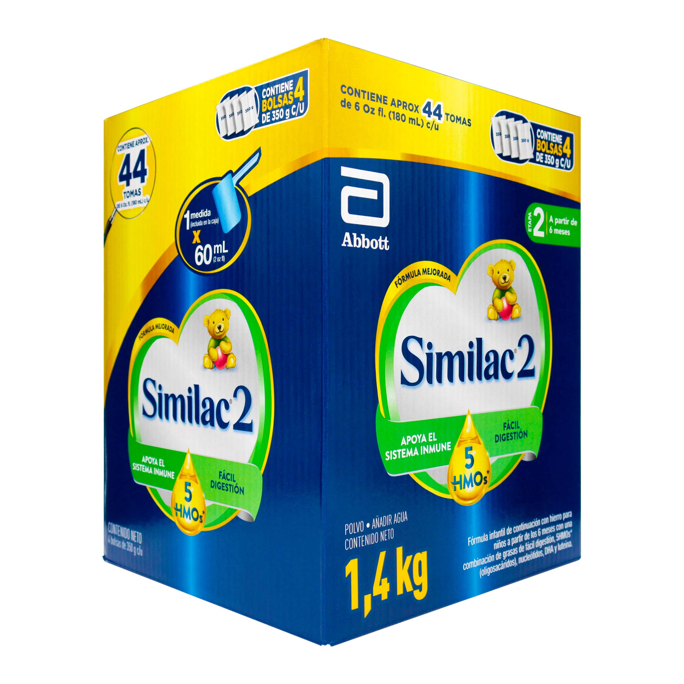 SIMILAC 2 5HMOS CAJA 1400GRS (4BOL 350G)