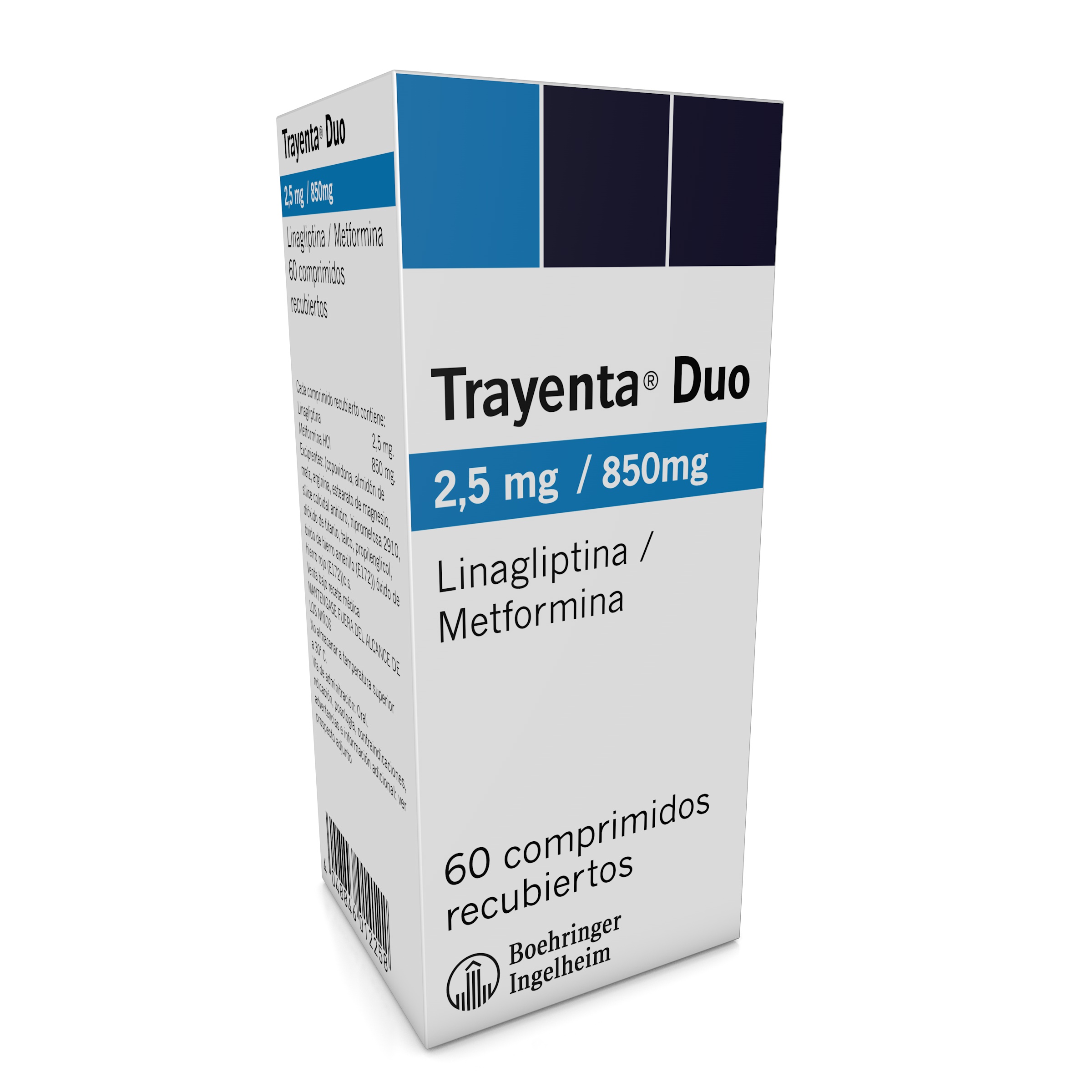 TRAYENTA DUO 2.5/850 X 60 COMPRIMIDOS