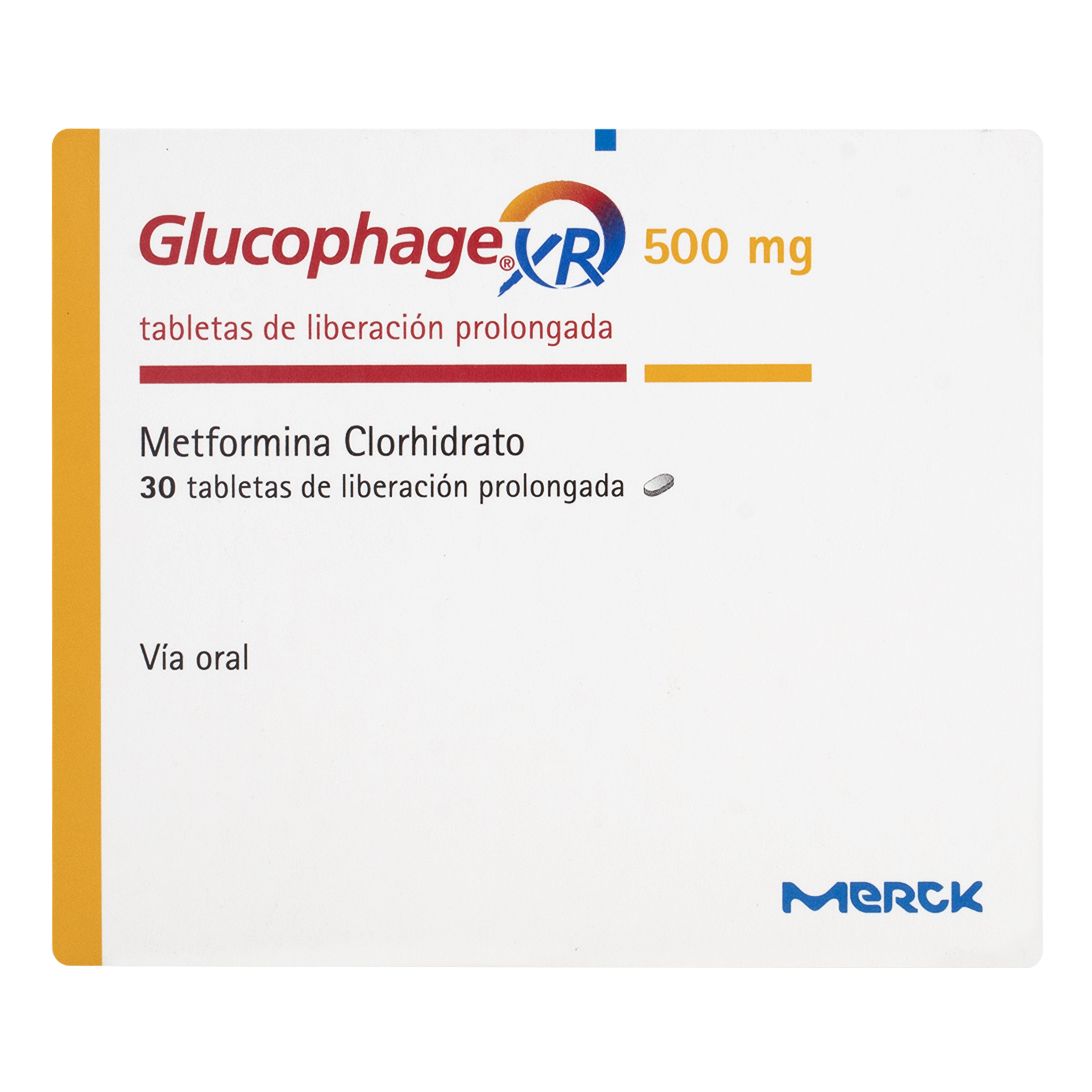 GLUCOPHAGE 500 MG 30 TABLETAS